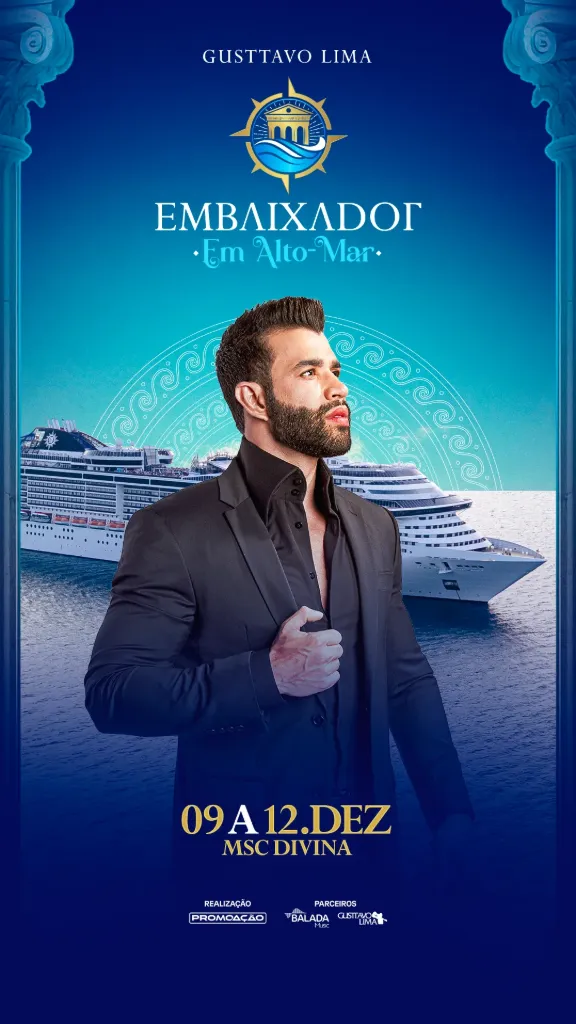 Embaixador em alto-mar 2026 - Gusttavo Lima